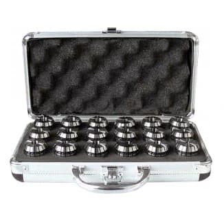 Комплект высокоточных цанг ER16, ø1-10 мм (10 шт.), макс. биение 0,005 мм