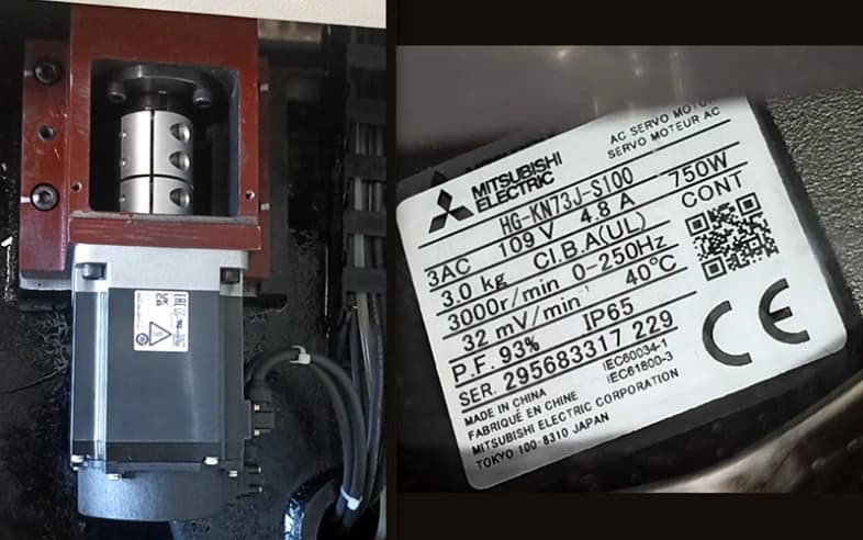 Мотор осей XY Mitsubishi 750W (HG-KN73J-S100)