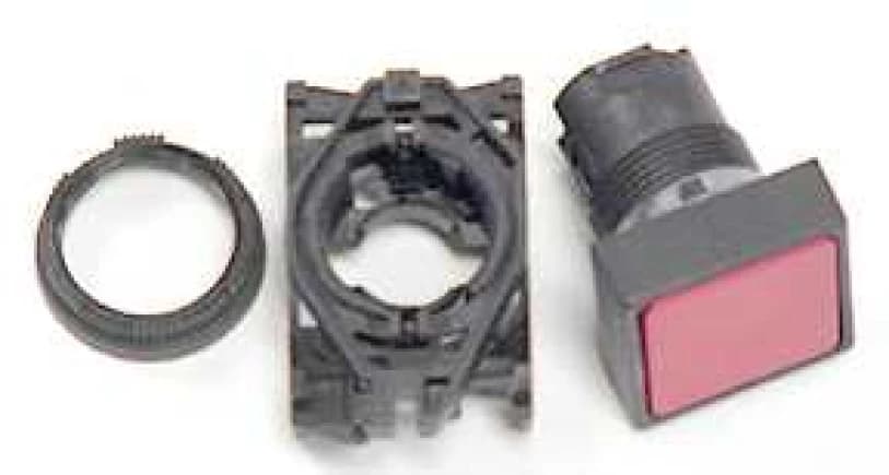 Красная квадратная кнопка