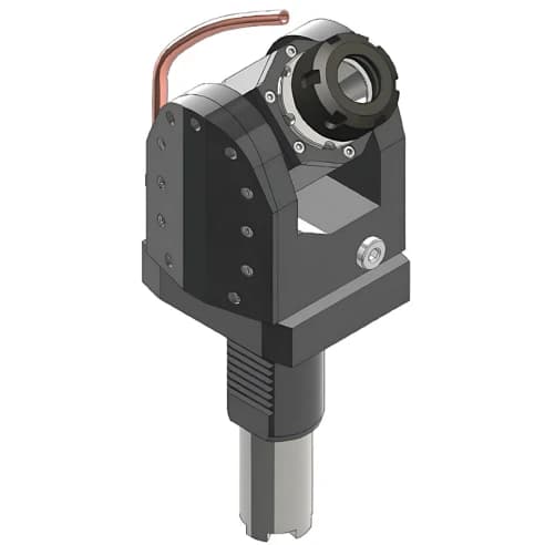 Приводной регулируемый (±90°) блок (левый) AdvaCUT VDI40, ER25, T=1:1, RPM=6000, H=81, внеш. СОЖ, хвостовик L=117.55 мм (HAAS)
