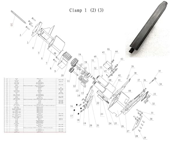 Штифт системы расстановки зажимов PSP-09,10.1A-16