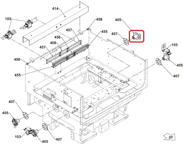 Передающий блок нижний. Реплика X088D239G51