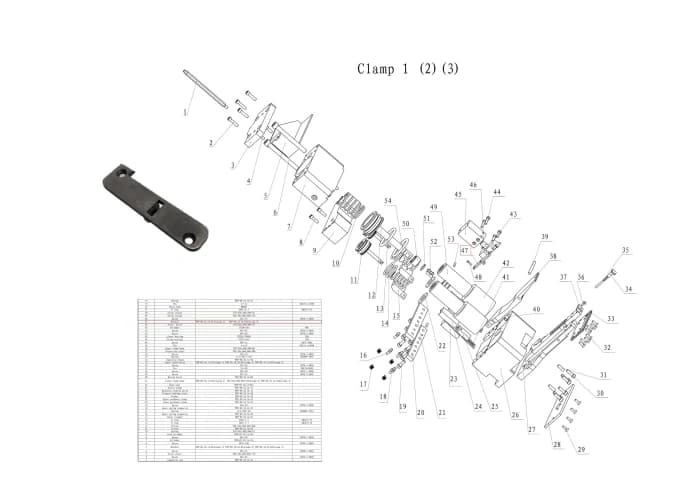 Прижим датчика, зажим 3, PSP-09,10.3A-01A