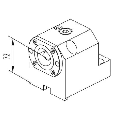Держатель расточных резцов и корпусных сверл AdvaCut, Capto C50, BMT65, H=72 мм