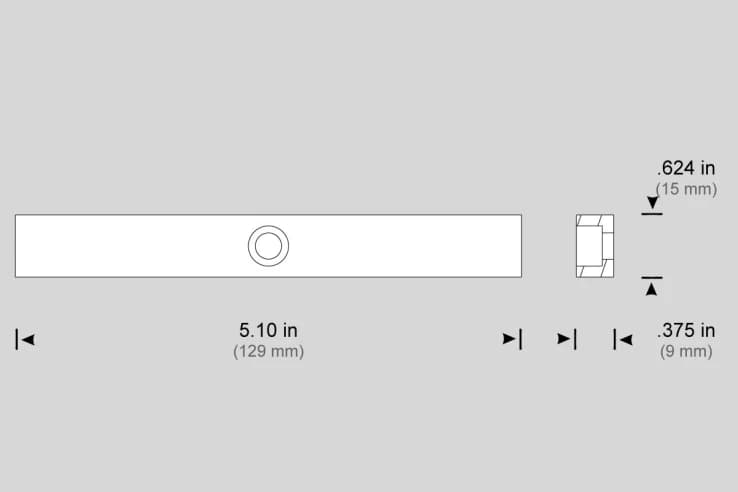Шпонка 0.624" х 0.375" х 5.10"