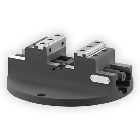 Тиски самоцентрирующиеся ø255 мм, ACR1-80 AdvaCut, для поворотного стола, 80x202 мм