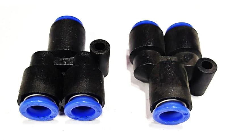 Тройник для соединения пневматических трубопроводов  KQU08-00