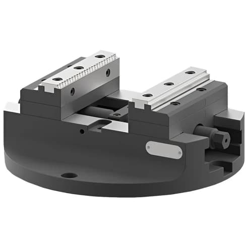 Тиски самоцентрирующиеся ø255 мм, ACR1-125 AdvaCut, для поворотного стола, 125x202 мм