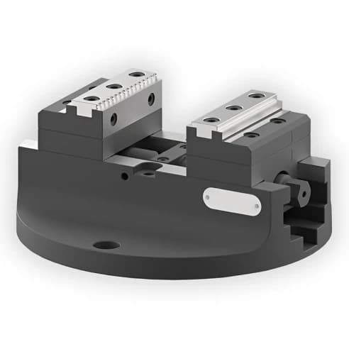 Тиски самоцентрирующиеся ø210 мм, ACR1-80 AdvaCut, для поворотного стола, 80x152 мм