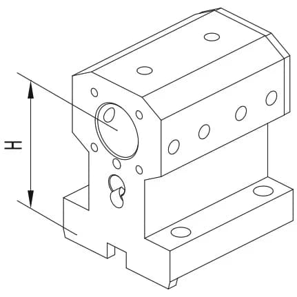Держатель расточных резцов и корпусных сверл Ø32 мм, BMT55 BIGLIA, H=80 мм