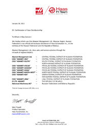 Абамет - эксклюзивным представителем фирмы HAAS на территории России и Республики Беларусь