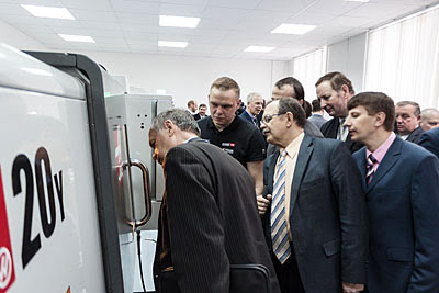 Открытие центра технического обучения Haas (HTEC) в Могилеве (14.04.2016)