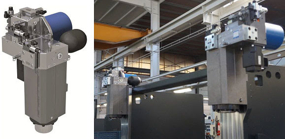 Гибридный привод верхней балки гидравлических листогибочных прессов SafanDarley H-Brake серии Hybrid