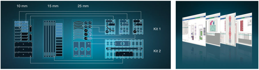 Три разные толщины деталей укладываются на 4 паллеты