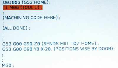 Программа ЧПУ фрезерного станка Haas