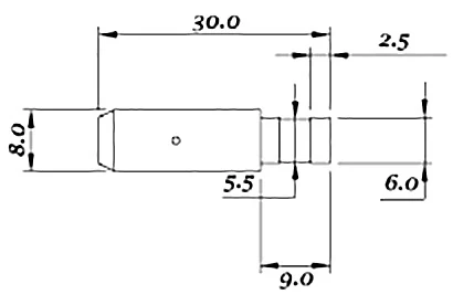 Керамическая направляющая для электрода диаметром  0,7 мм