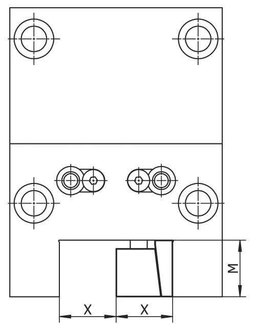 Держатель радиальных резцов AdvaCut 32х32 мм, BMT75, H=85 мм