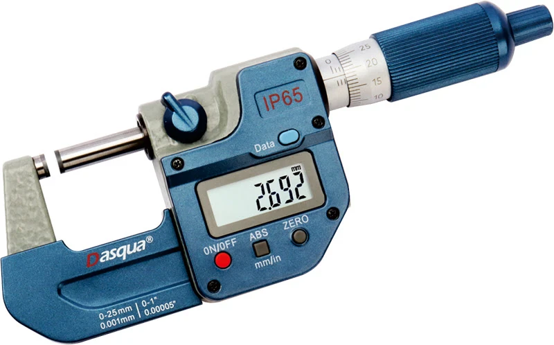 Микрометр цифровой IP65; 0-25мм/0-1"; 0,001мм/0,00005"