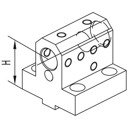 Держатель расточных резцов и корпусных сверл Ø25 мм, BMT55 NAKAMURA, H=55 мм