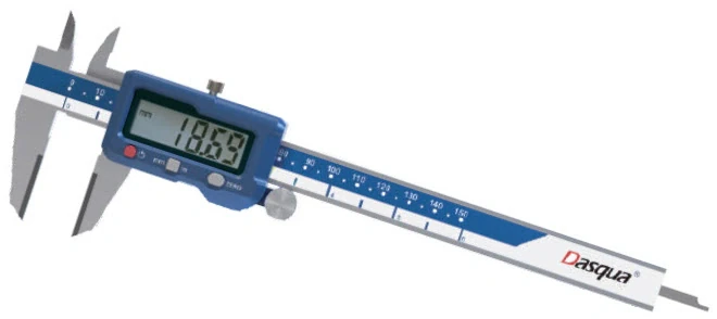 Штангенциркуль цифровой с твёрдосплавными губками; 0-150мм/0-6"; 0,01мм/0,0005"