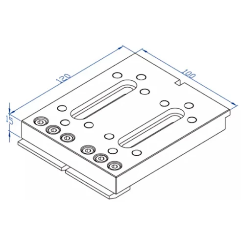 Крепежная подставка 120х100х15 мм