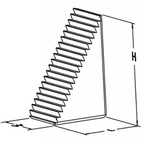 Угловая ступенчатая опора под прихват, 55x25x92 мм