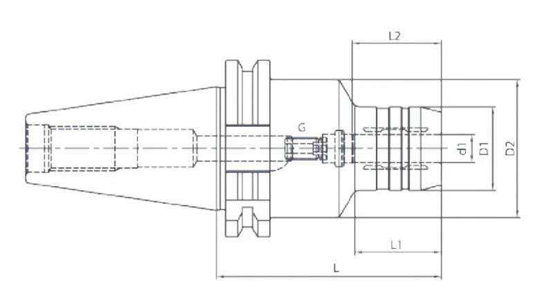 Гидропластовый патрон AdvaCut SK50, отверстие ø6мм, L=110мм; DIN69871; A; G2.5