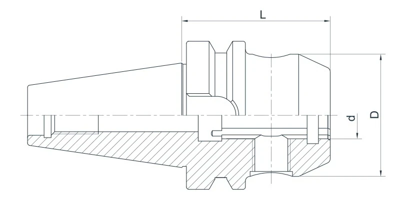 Патрон AdvaCut Whistle Notch BT50, отверстие ø32мм, L=105мм; MAS403/BT; AD; G6,3;