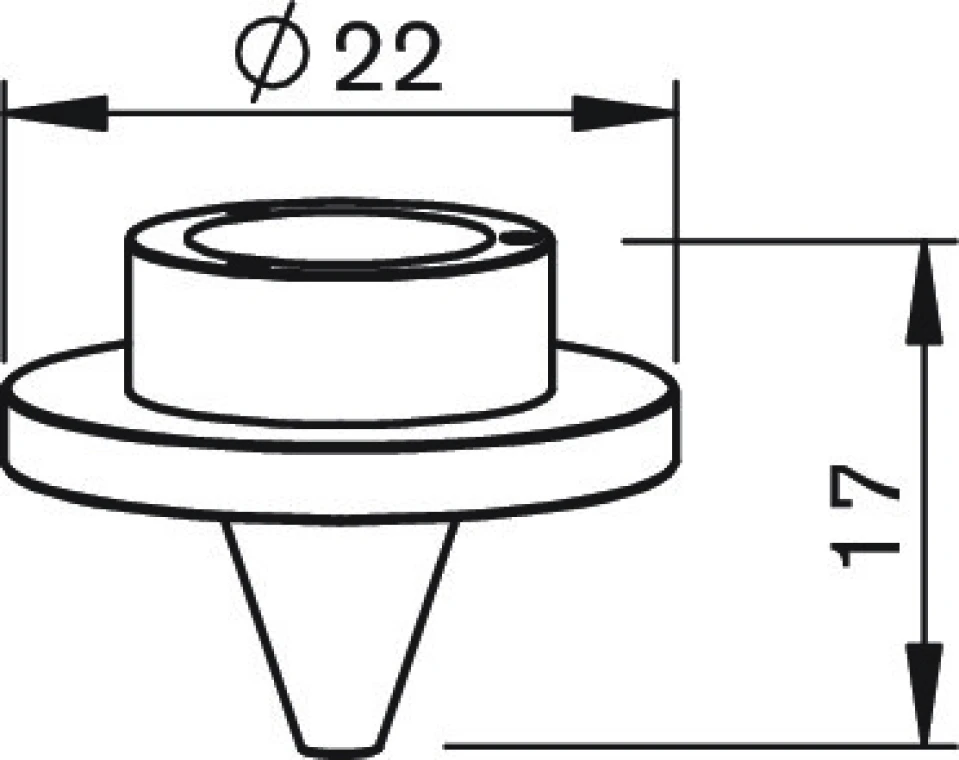 Внутреннее Сопло Ø1.5 - 24 отв. для Mitsubishi LVP, Amada X1 (71800024 - BQ943D156H03, AM387-0024)