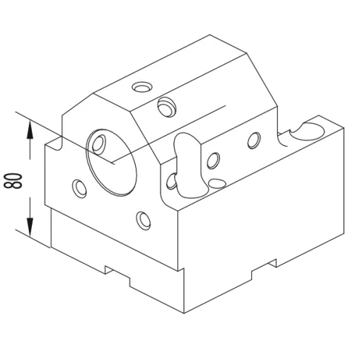 Держатель расточных резцов и корпусных сверл Ø40 мм, BMT40 DMG MORI, H=80 мм