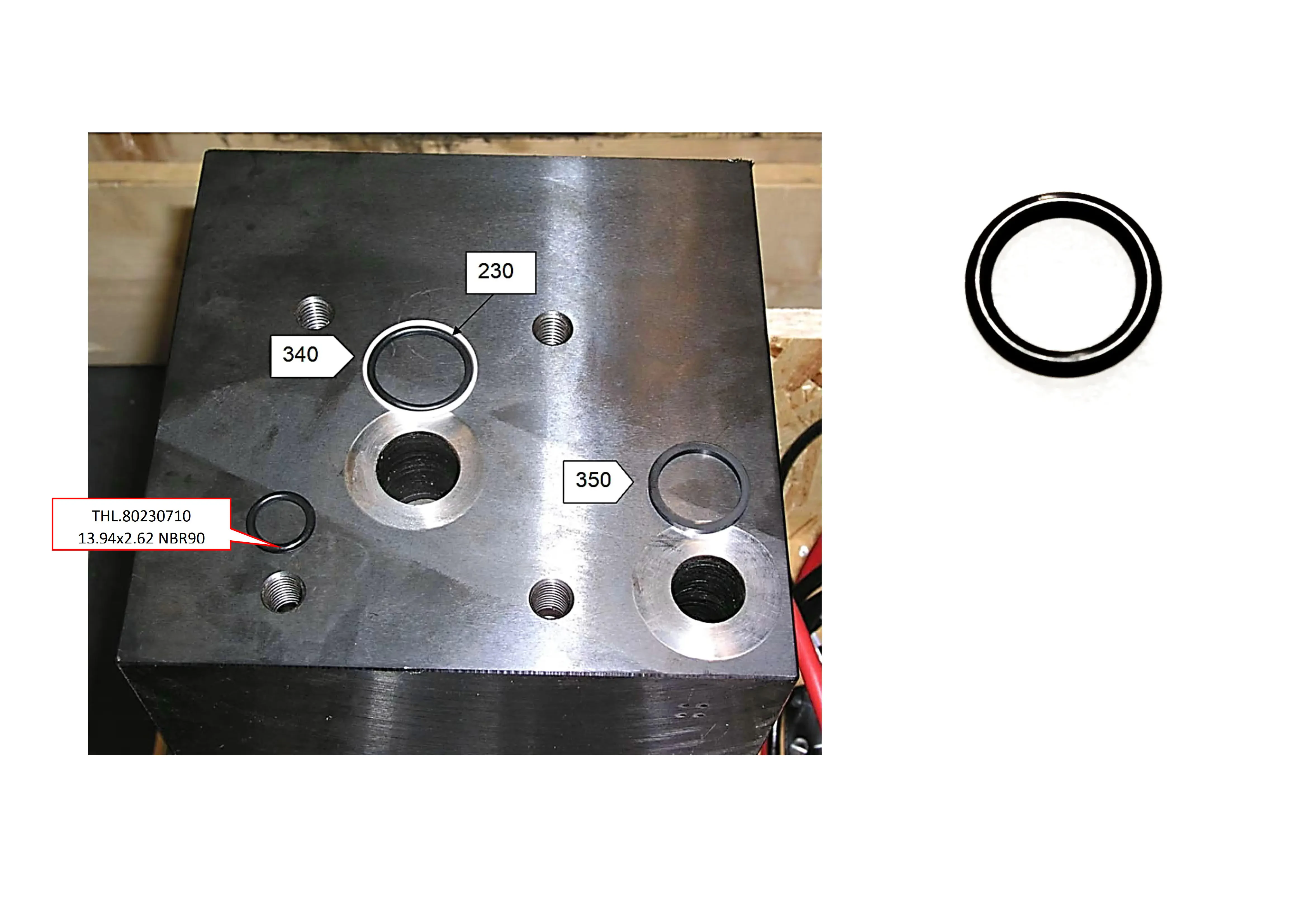 О-кольцо THL.80230710 13,94x2,62 NBR90