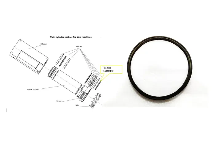 Грязесъемное кольцо P8-210 PARKER