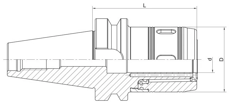 Патрон фрезерный (силовой) AdvaCut BBT50 D32 мм; MAS403/BT; AD; G6,3; H=250