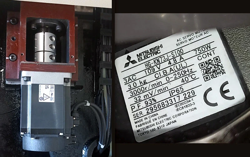 Мотор осей XY Mitsubishi 750W (HG-KN73J-S100)