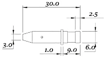 Керамическая направляющая для электрода диаметром  0,9 мм