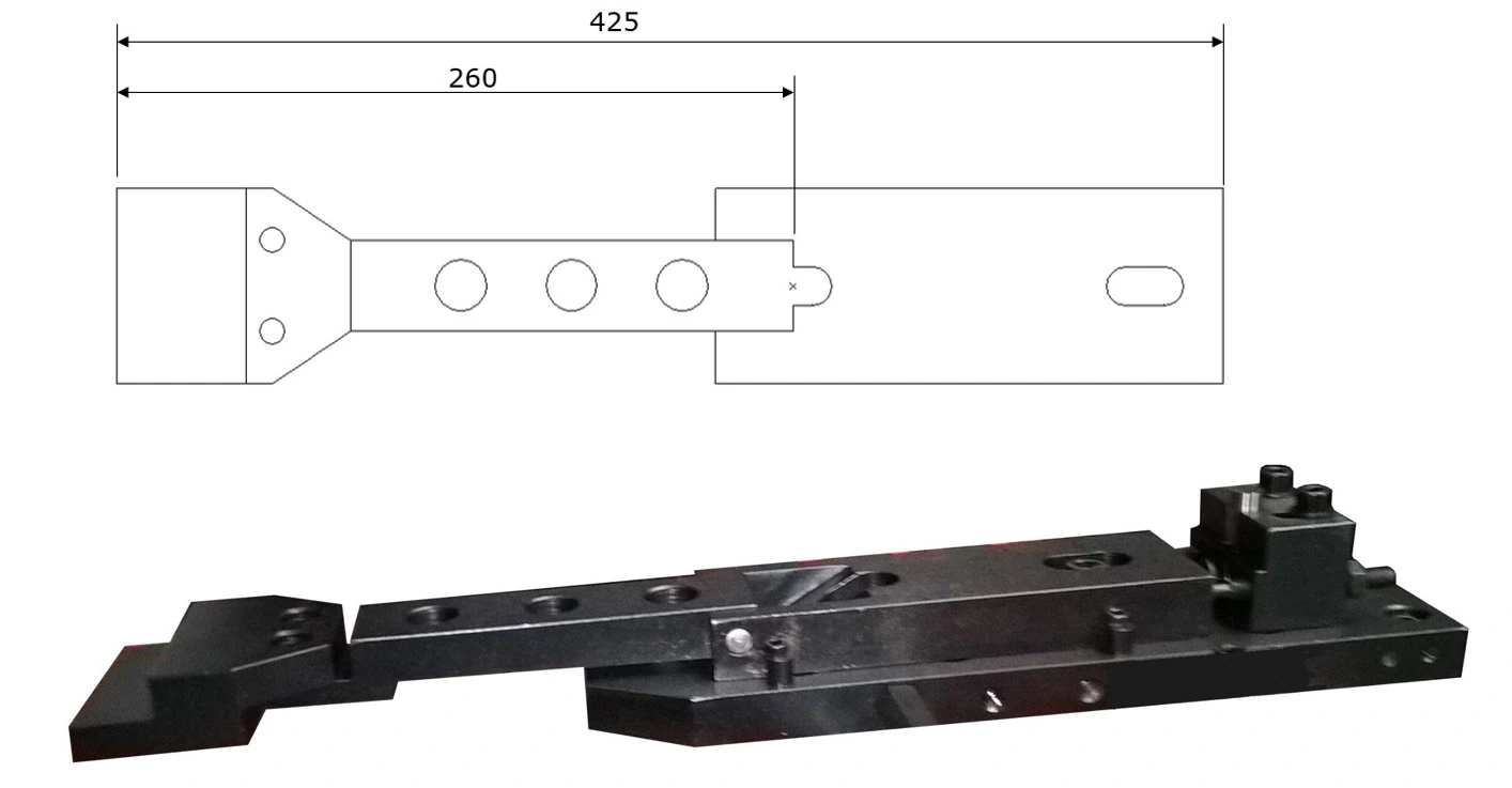 Дополнительный задний упор с ручной расстановкой по оси Z, для станков АМВ серии Т (в сборе) (новый тип)