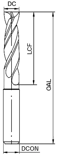 Сверло твердосплавное SPT01-CAEC00-1050-SE