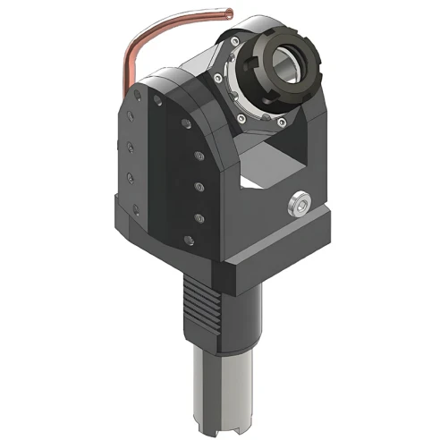 Приводной регулируемый (±90°) блок (левый) AdvaCUT VDI40, ER25, T=1:1, RPM=6000, H=81, внеш. СОЖ, хвостовик L=117.55 мм (HAAS)