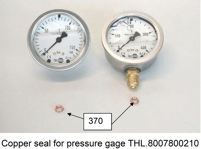 Медное уплотнительное кольцо для манометра THL.8007800210