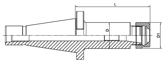 Цанговый патрон AdvaCut NT40, ER16, ø1-12 мм, H=50мм; DIN2080; AD; G6,3