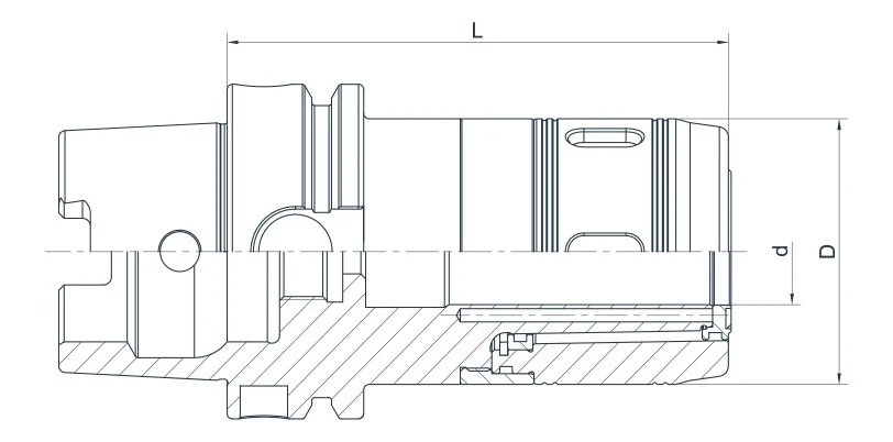 Патрон фрезерный (силовой) AdvaCut HSK100A, D32мм, H=120мм; DIN 69893; AD; G2.5