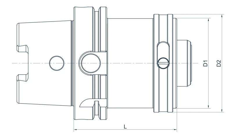 Переходная оправка AdvaCut с HSK63A на HSK63A, L=120мм; DIN 69893; A; G2.5