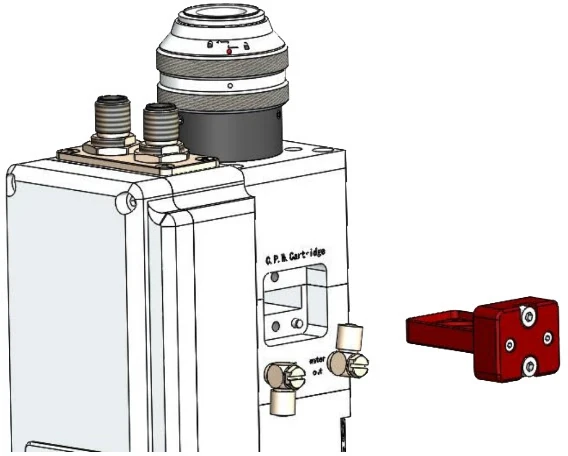 Держатель защитного стекла коллимационной линзы в сборе для Ospri LC40