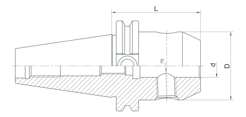 Патрон AdvaCut Whistle Notch SK50, отверстие ø14, L=63мм; DIN69871; AD; G6,3