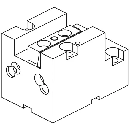 Держатель осевых резцов 20х20 мм, BMT40 DMG MORI, H=80 мм
