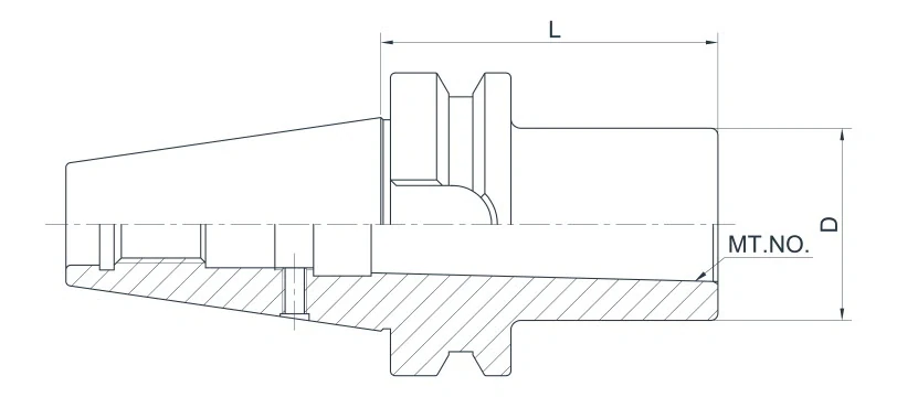 Держатель AdvaCut BBT50 для фрез с конусом Морзе №1 (MK1), L=45мм; MAS403/BT; A; G6,3;