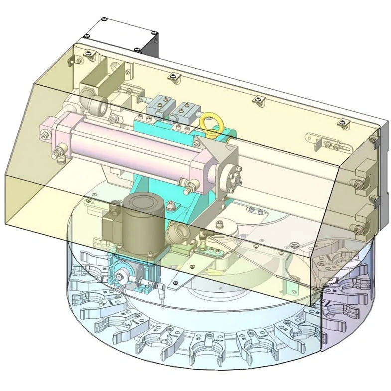 Сменщик инструмента зонтичного типа на 20 инструментов