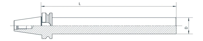 Заготовка оправки AdvaCut BT50, ø100мм, L=250мм; MAS403/BT