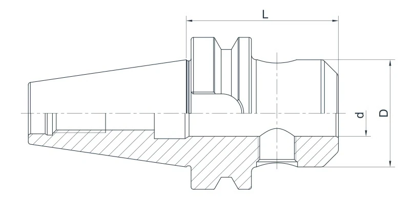 Патрон AdvaCut Weldon BT40, отверстие ø16мм, L=100мм; MAS403/BT; AD; G6,3;