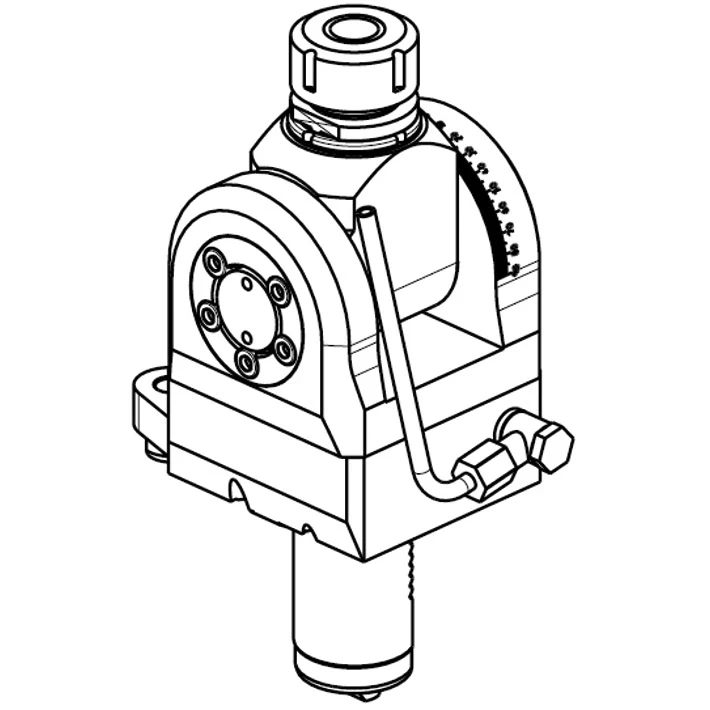 Приводной регулируемый (±90°) блок AdvaCUT VDI40, ER20, T=1:1, RMP=6000, H=86 (MAZAK), внеш. СОЖ